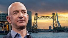 Historische Brücke wird doch nicht abgebaut: Bezos' Megayacht steckt fest