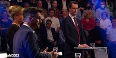 „Wahlarena“: NRW-Chef Wüst und SPD-Herausforderer Kutschaty treffen aufeinander